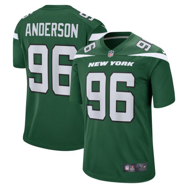 Men New York Jets #96 Henry Anderson Nike Gotham Green Game NFL Jersey->new york jets->NFL Jersey